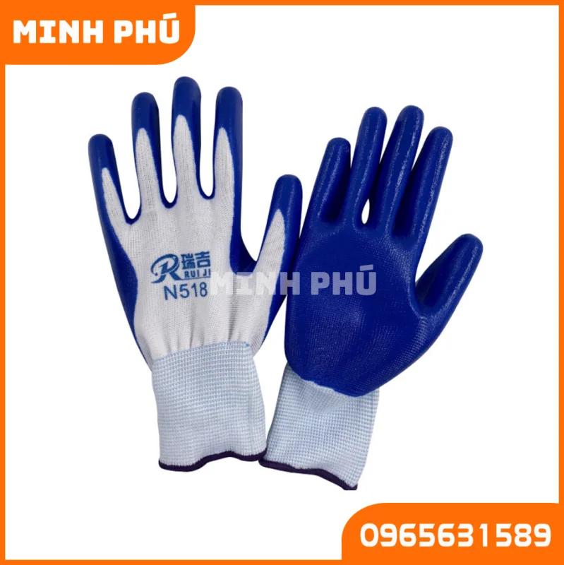 Găng Tay Phủ Bàn Xanh Biển