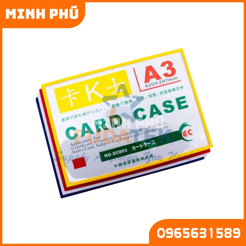 Card case A3 nam châm