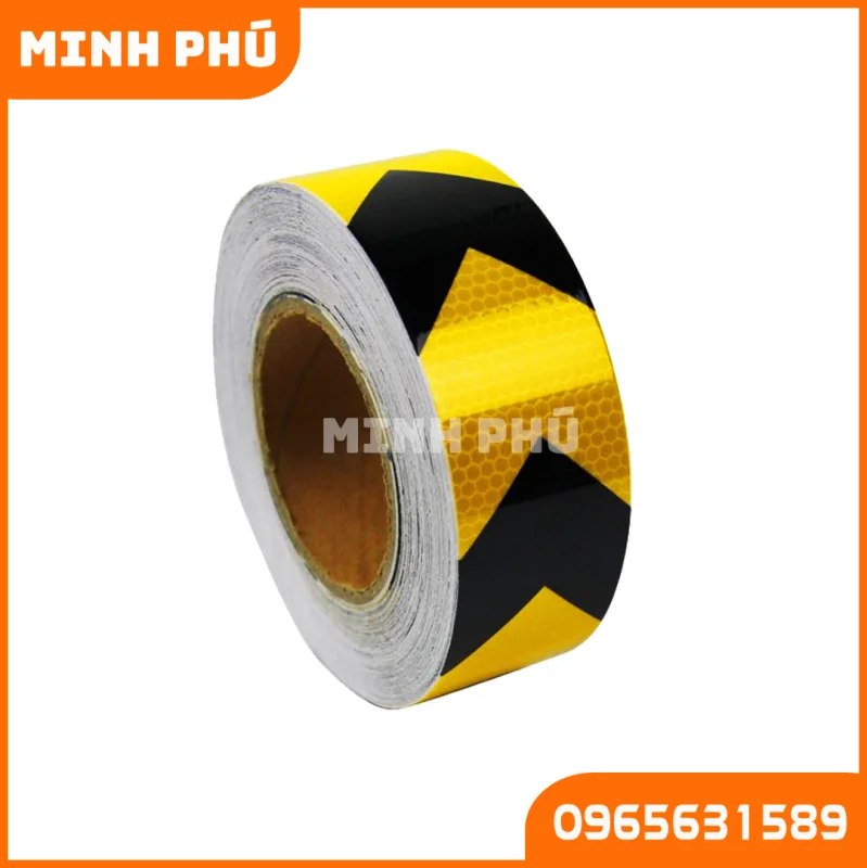 Băng keo phản quang Vàng Đen