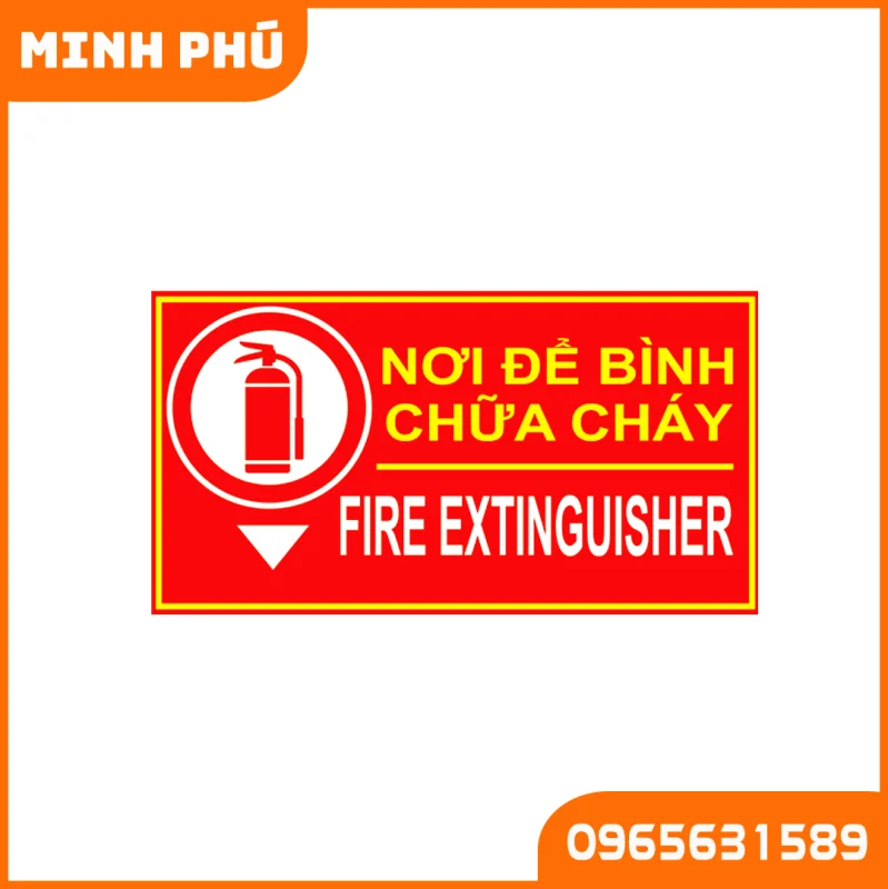 Bảng chỉ dẫn nơi để bình chữa cháy