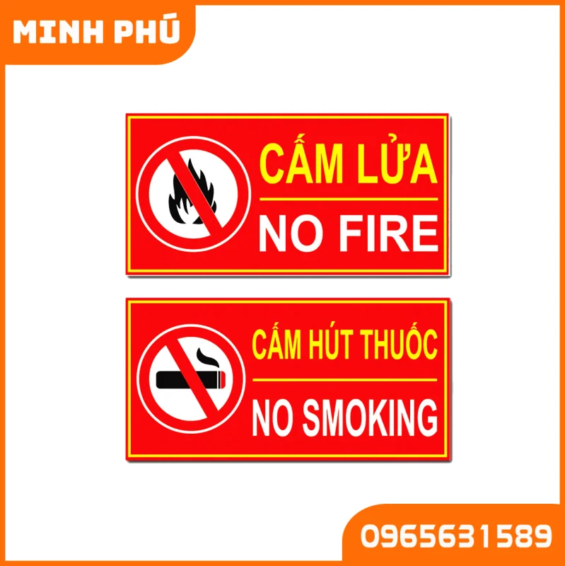 Bảng cấm lửa - Cấm hút thuốc